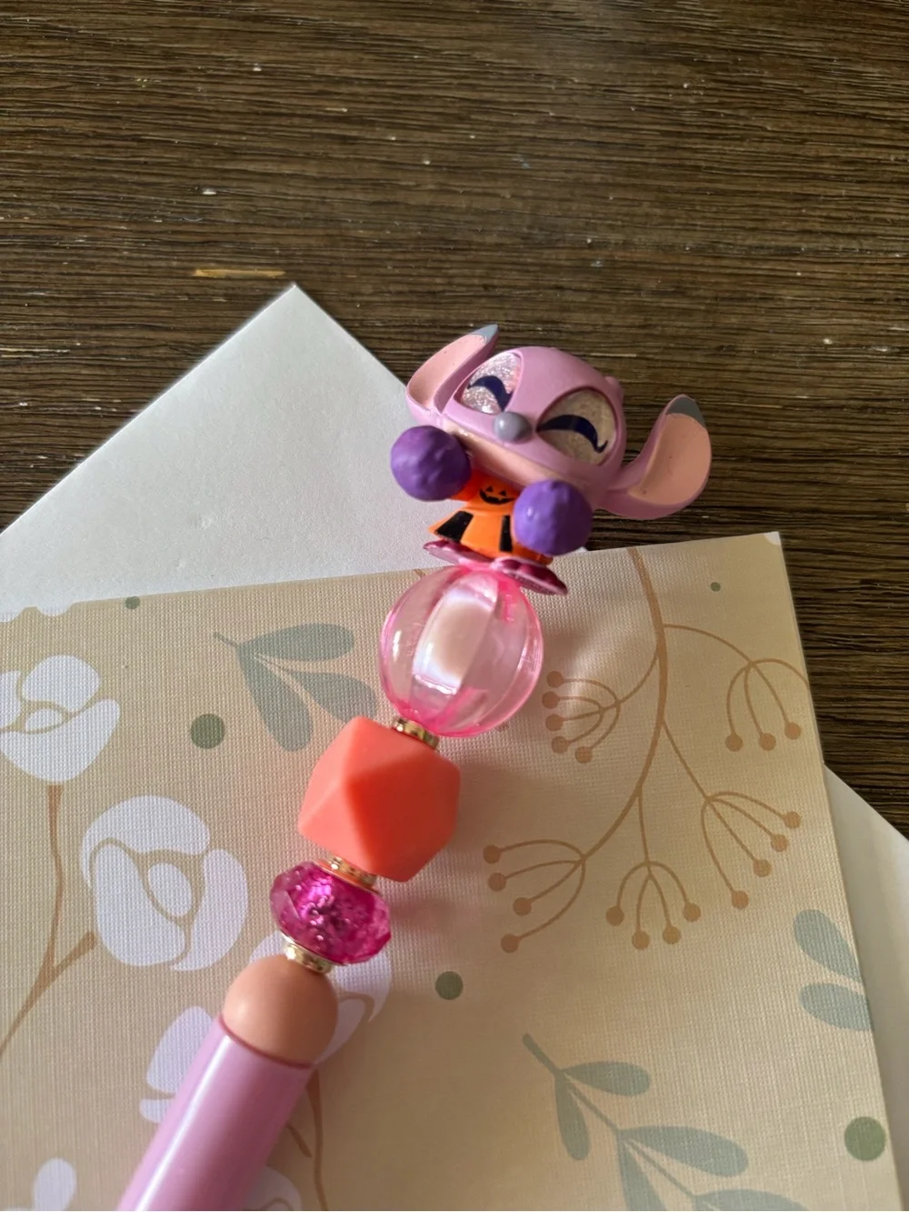 Disney Doorables: Lilo & Stitch: Angel Halloween handmade beaded pen